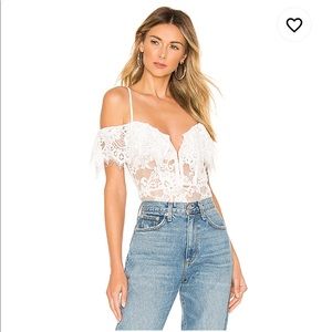 NBD x Naven Allie Bodysuit in White